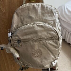 Kipling Gleaming Gold Metallic  Backpack